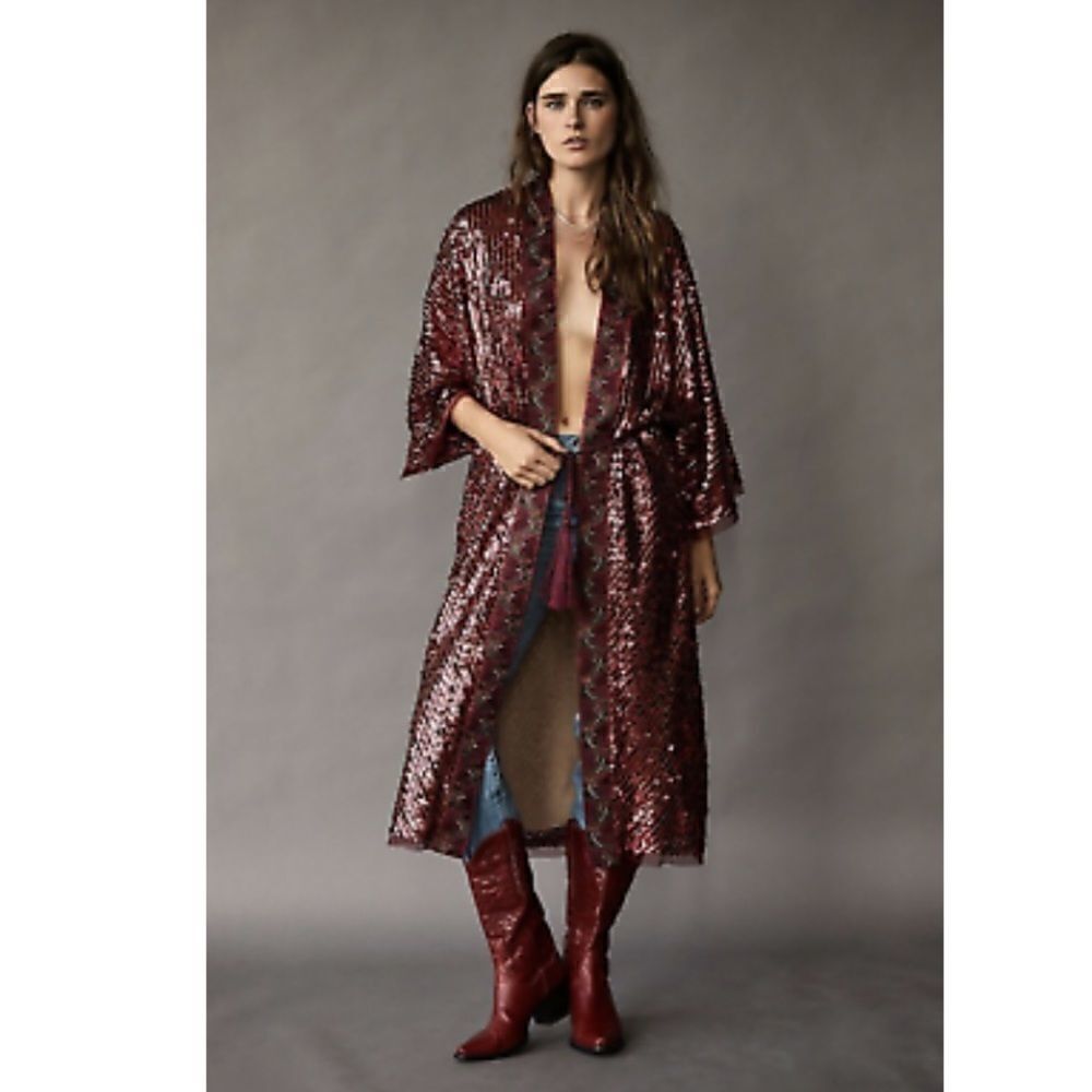 New Free People Sequin Embroidered Light Coming/Size S with tag